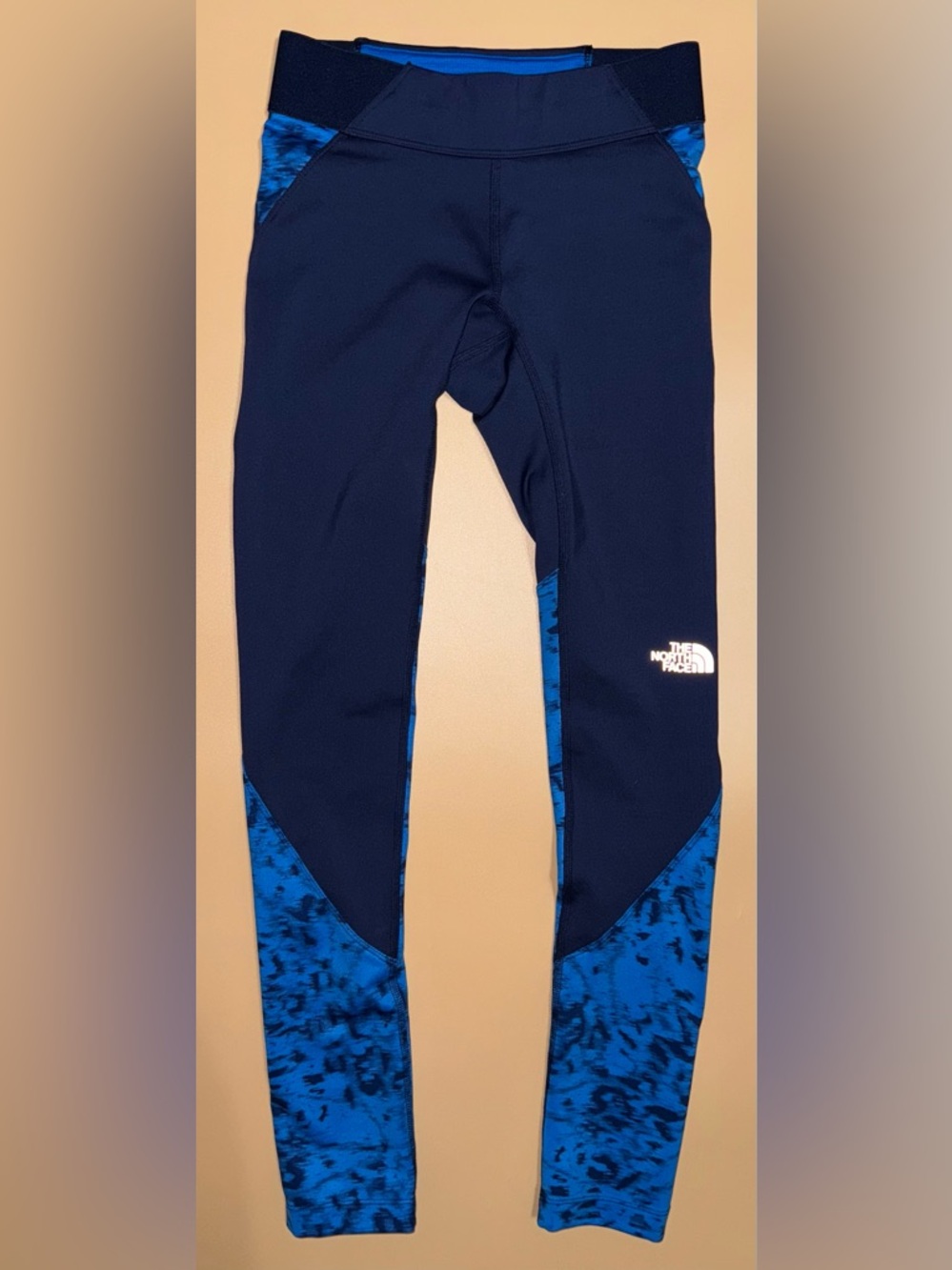 The North Face Leggings Women’s XS Blue Athletic Running Compression Pants Zip